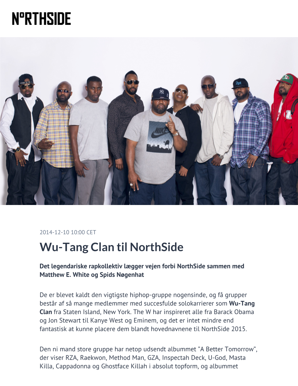 ​Wu-Tang Clan Til Northside