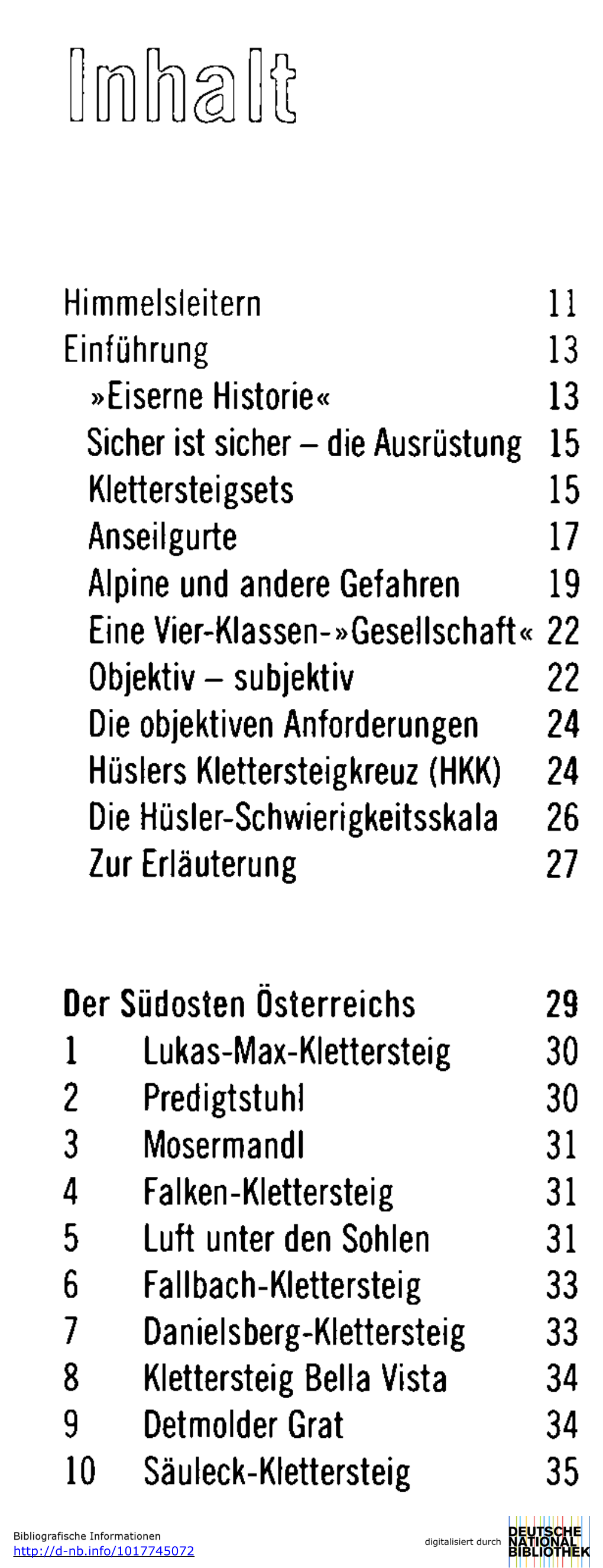 Himmelsleitern Einführung »Eiserne Historie« Sicher Ist Sicher