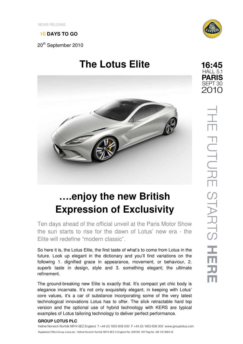 The Lotus Elite