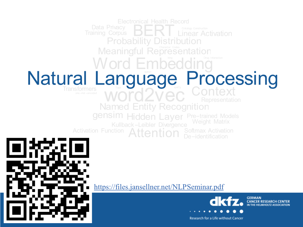 Natural Language Processing Word2vec
