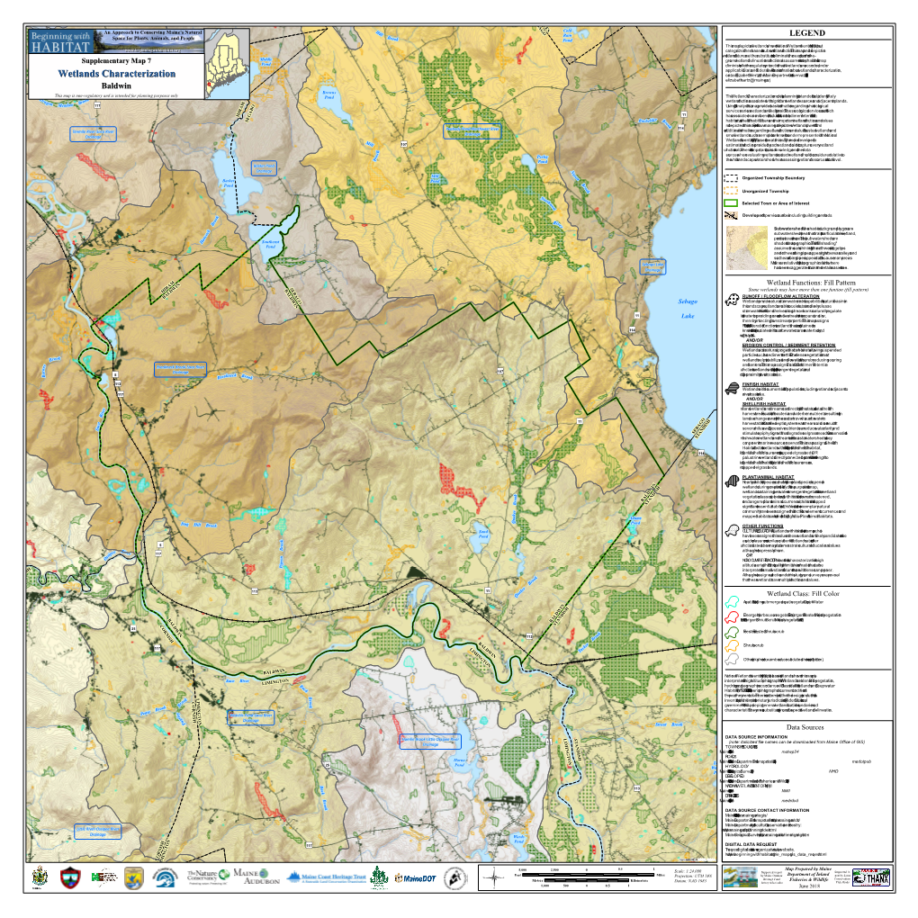 Wetlands Characterization Contactelizabeth Hertz Atthe Ma Inedepa Rtm Entconservation of (207-287-8061, Wetlands Characterization Elizabeth.Hertz@M a Ine.Gov)