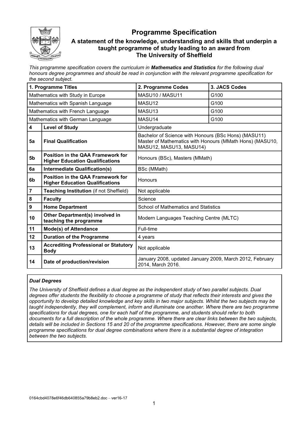 16. Programme Aims s3