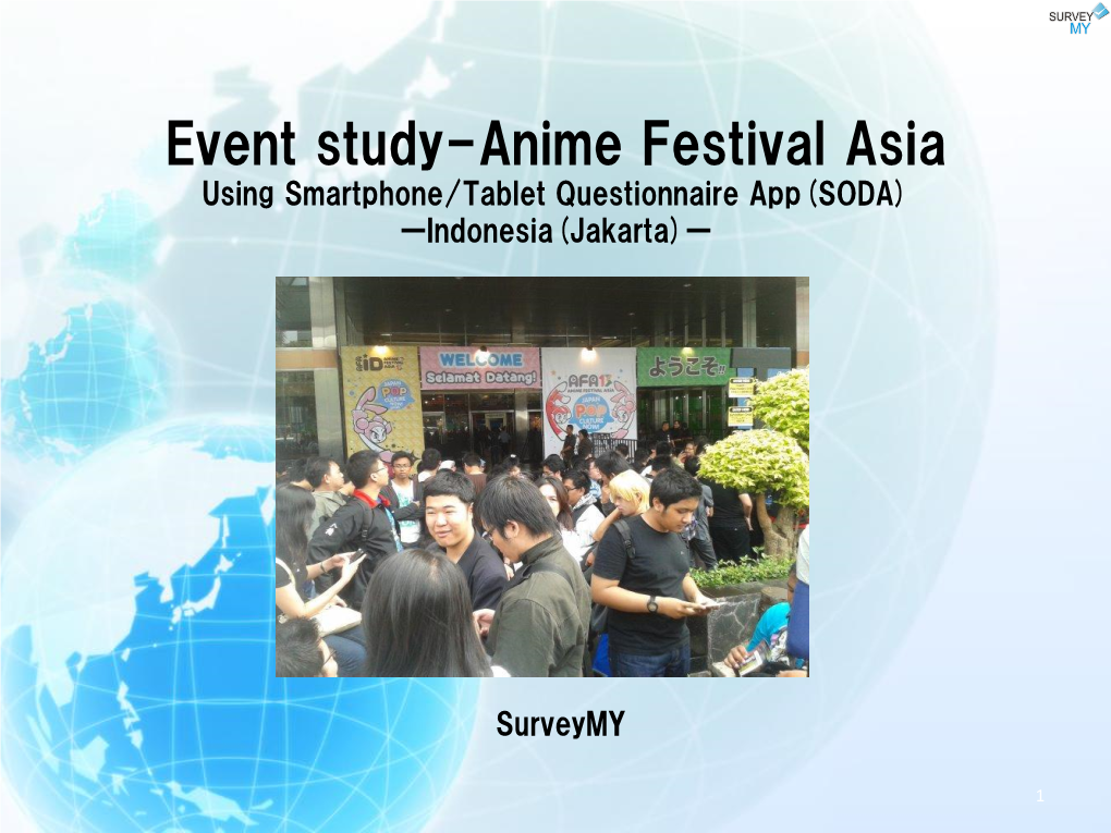 Event Study- Anime Festival Asia