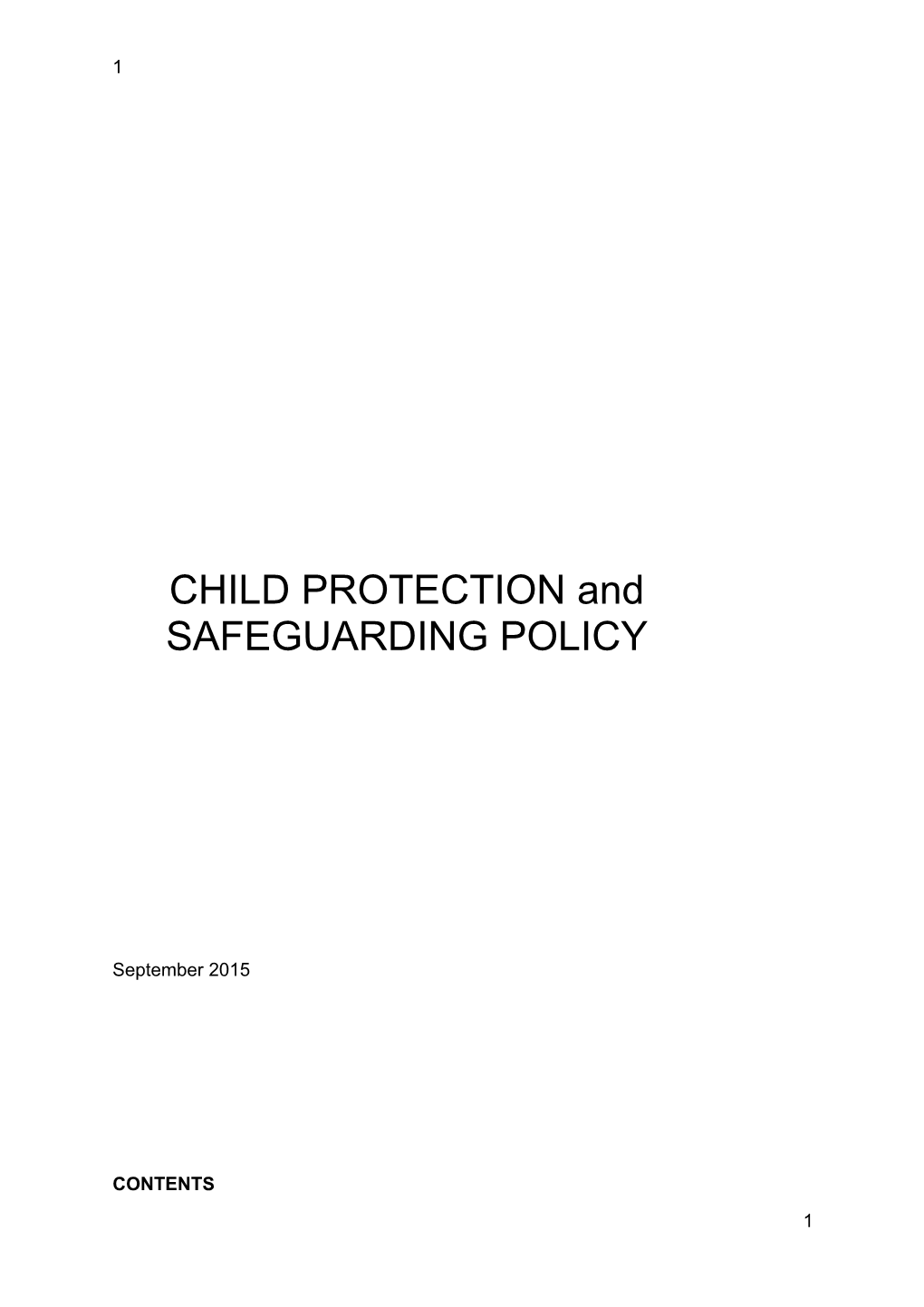 CHILD PROTECTION And s1