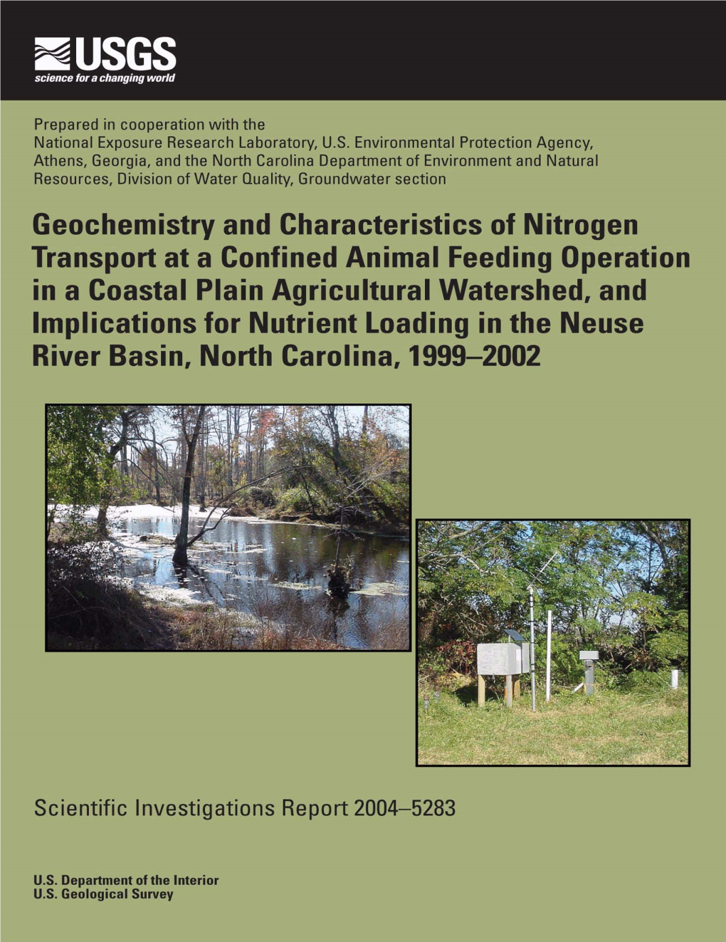 Geochemistry and Characteristics of Nitrogen Transport at a Confined