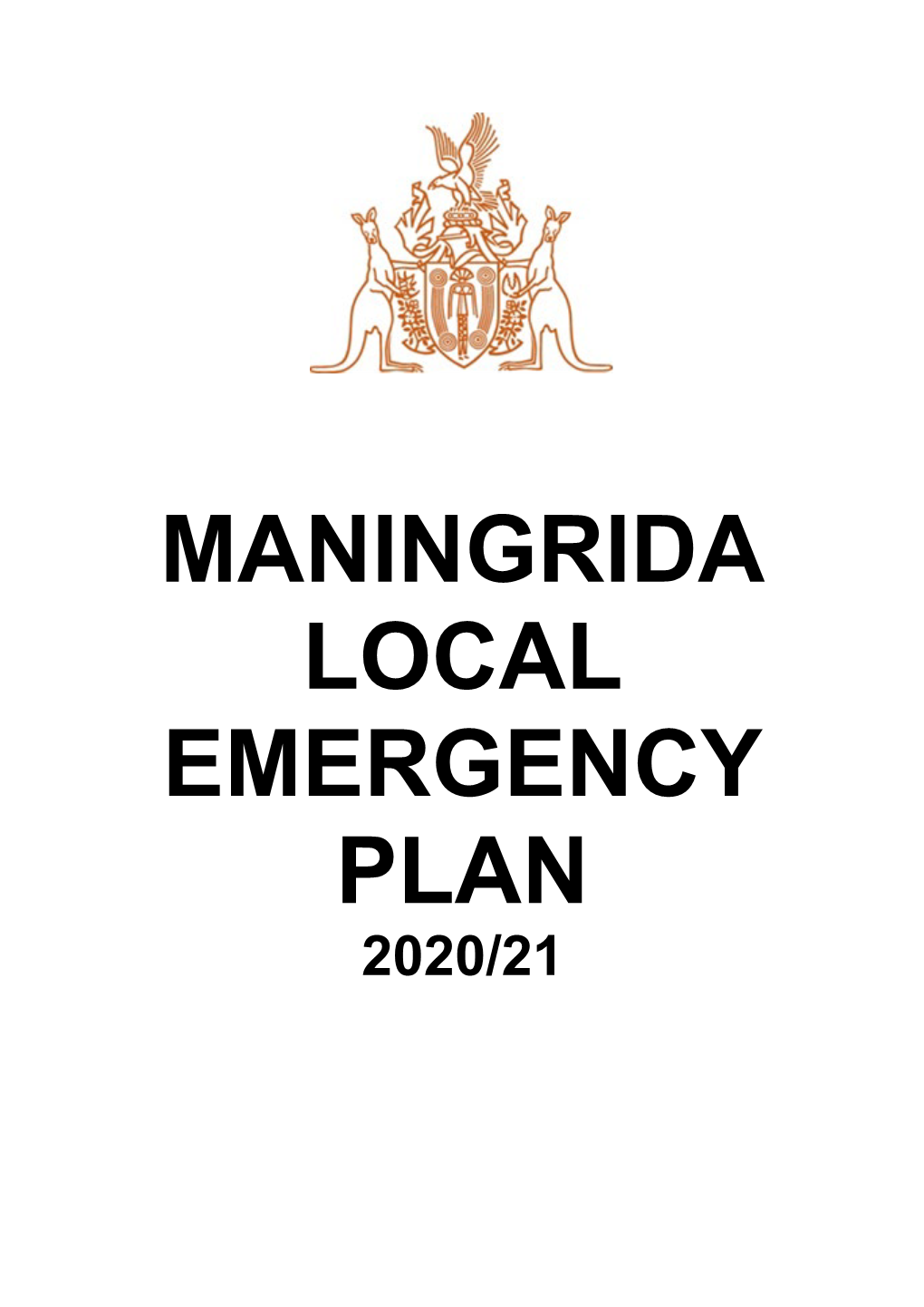 Maningrida Local Emergency Plan 2020/21