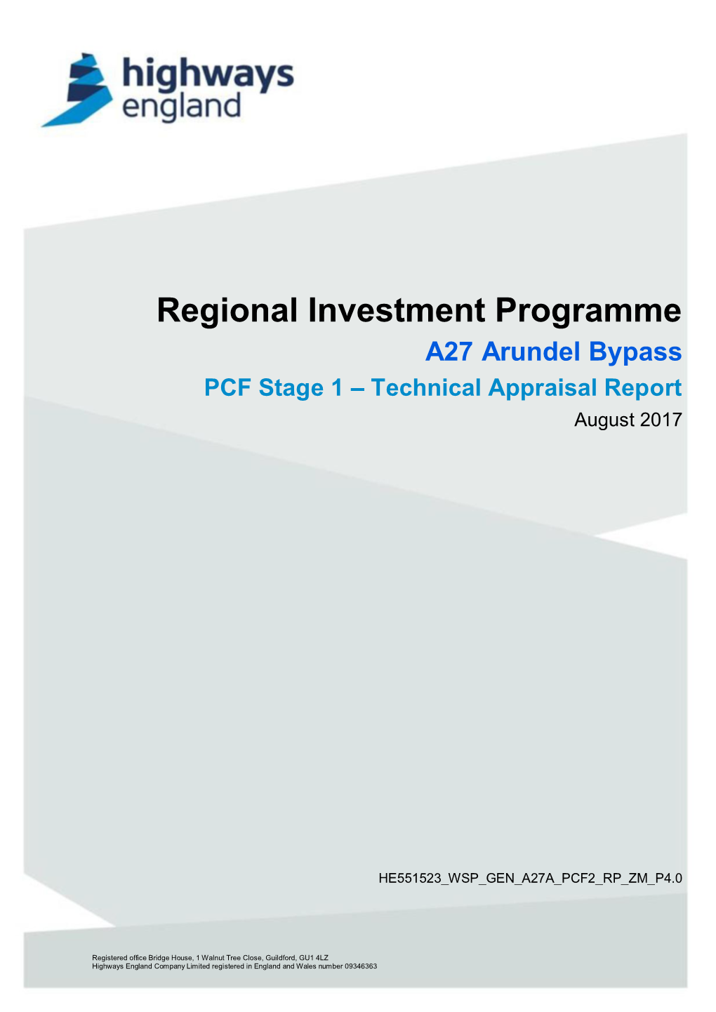 Technical Appraisal Report August 2017