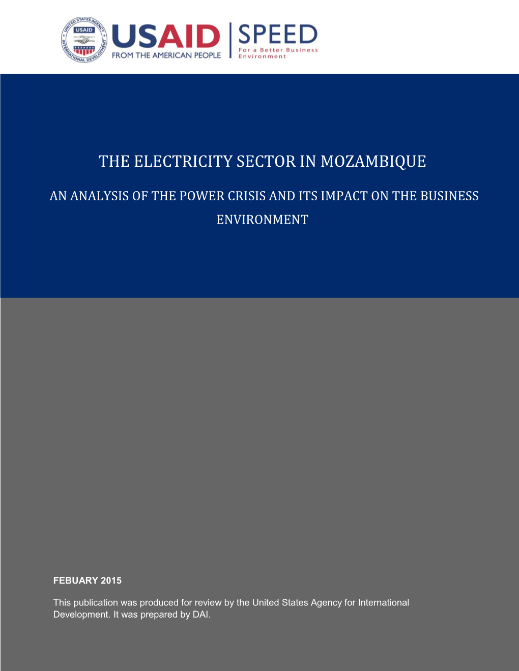 The Electricity Sector in Mozambique