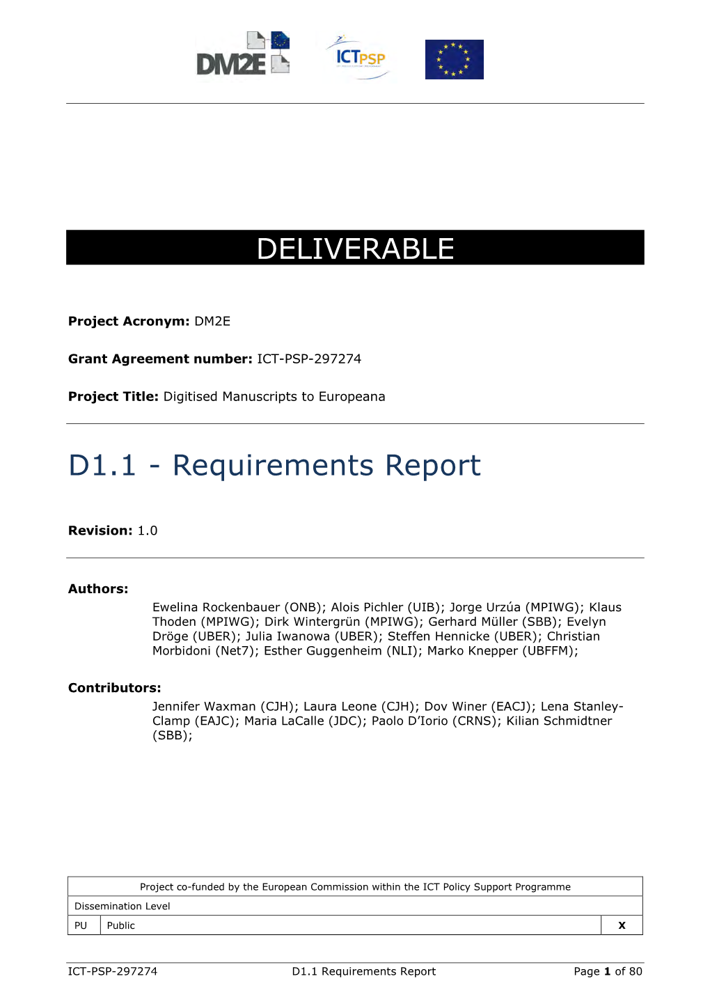 Requirements Report