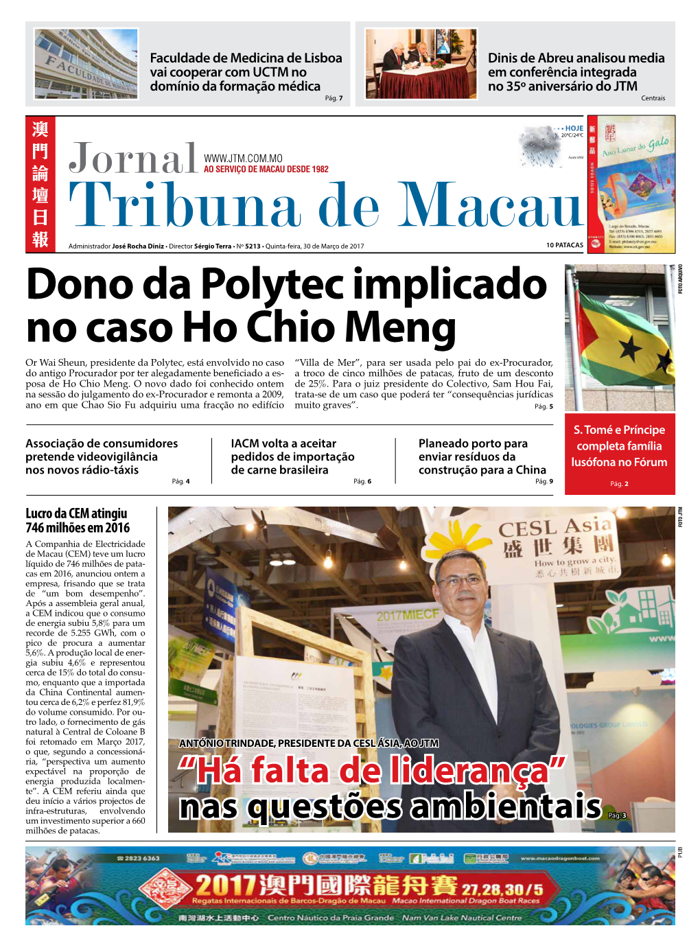 Dono Da Polytec Implicado No Caso Ho Chio Meng