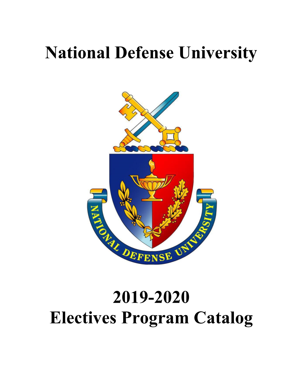 National Defense University 2019-2020 Electives Program