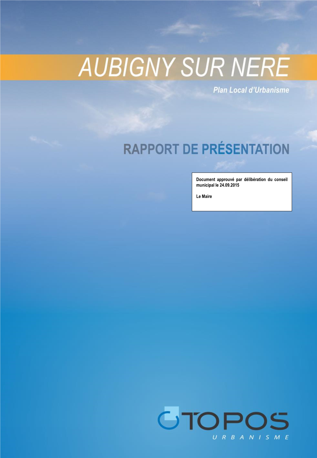 AUBIGNY SUR NERE Rapport De