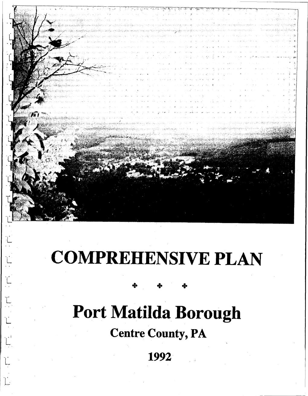 COMPREHENSIVE PLAN Port Matilda Borough