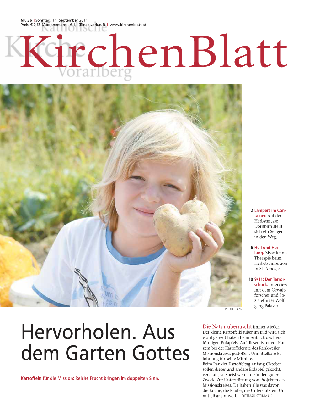 Kirchenblatt Nr. 36 Vom 11. September 2011