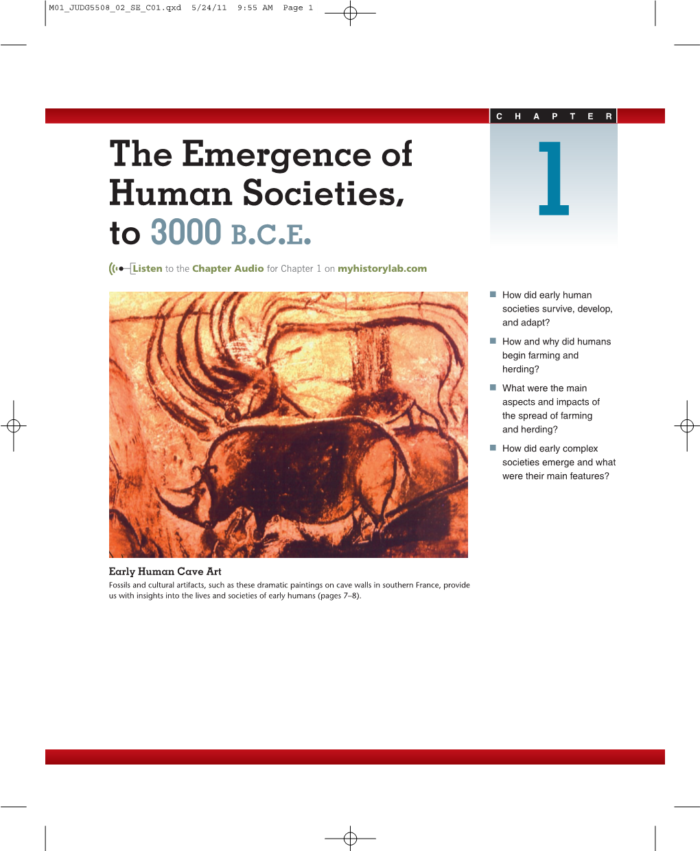 The Emergence of Human Societies, to 3000 B.C.E