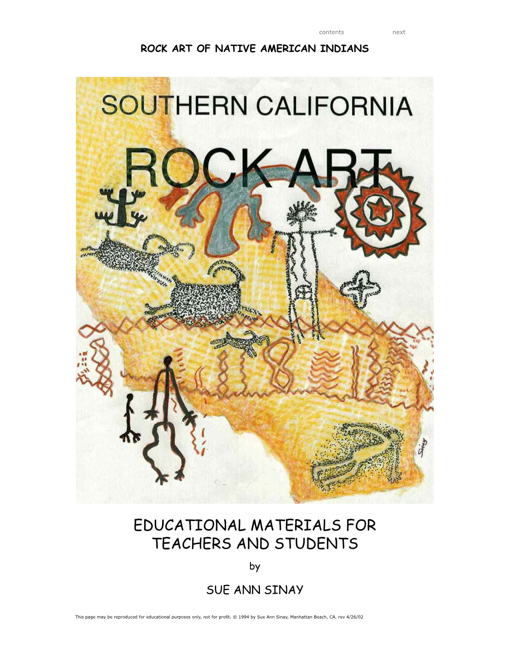 Rock Art of Native American Indians in Southern California
