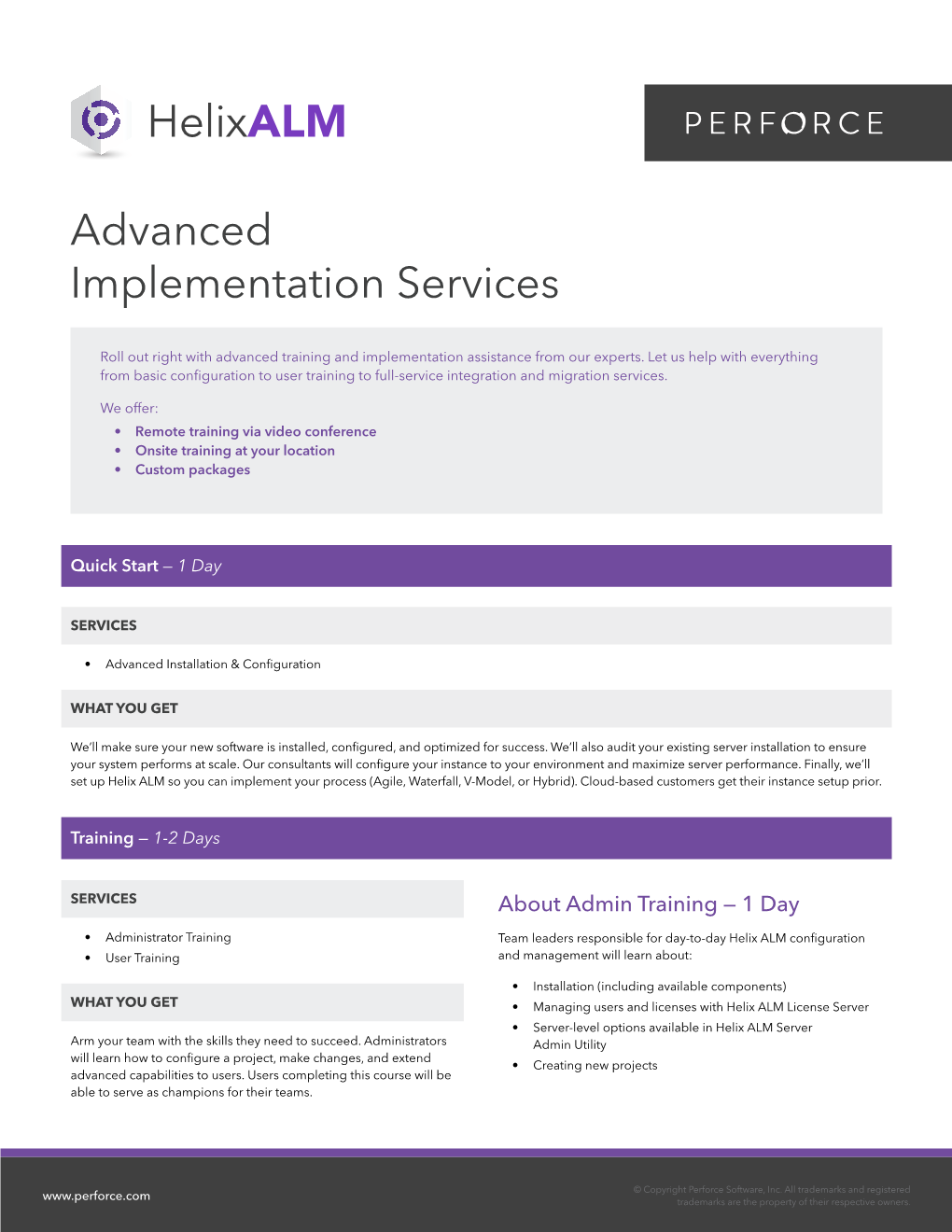 Advanced Implementation Services