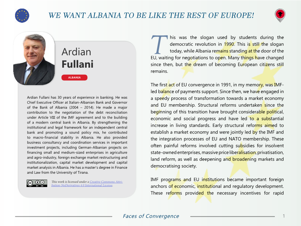 We Want Albania to Be Like the Rest of Europe!