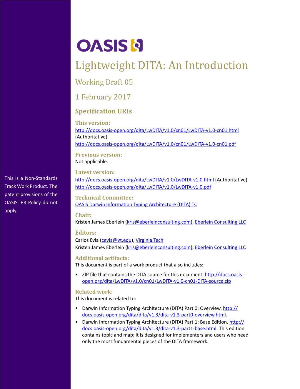 Lightweight DITA: an Introduction