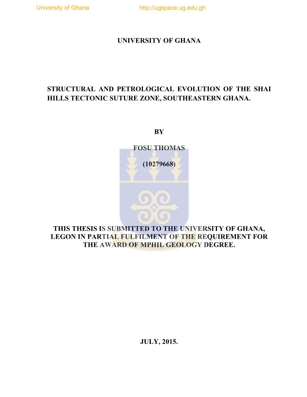 Fosu Thomas- Structural and Petrological Evolution of the Shai