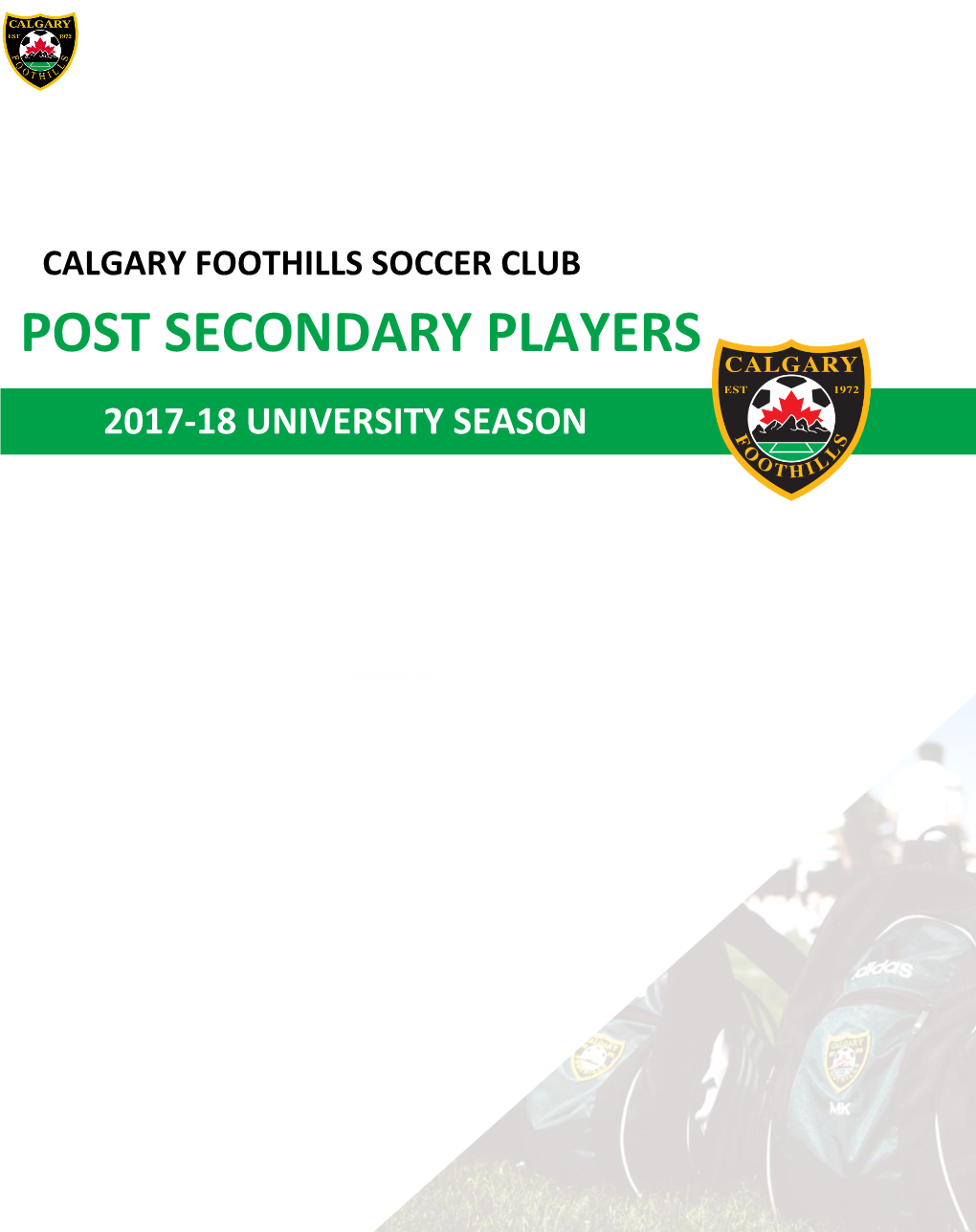 Post Secondary Players 2017-18 University Season Boys
