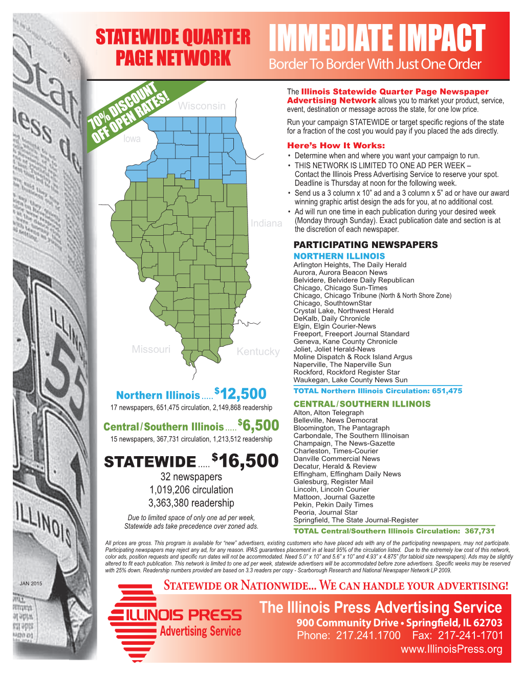 2015 Illinois Quarter Page Network Gross