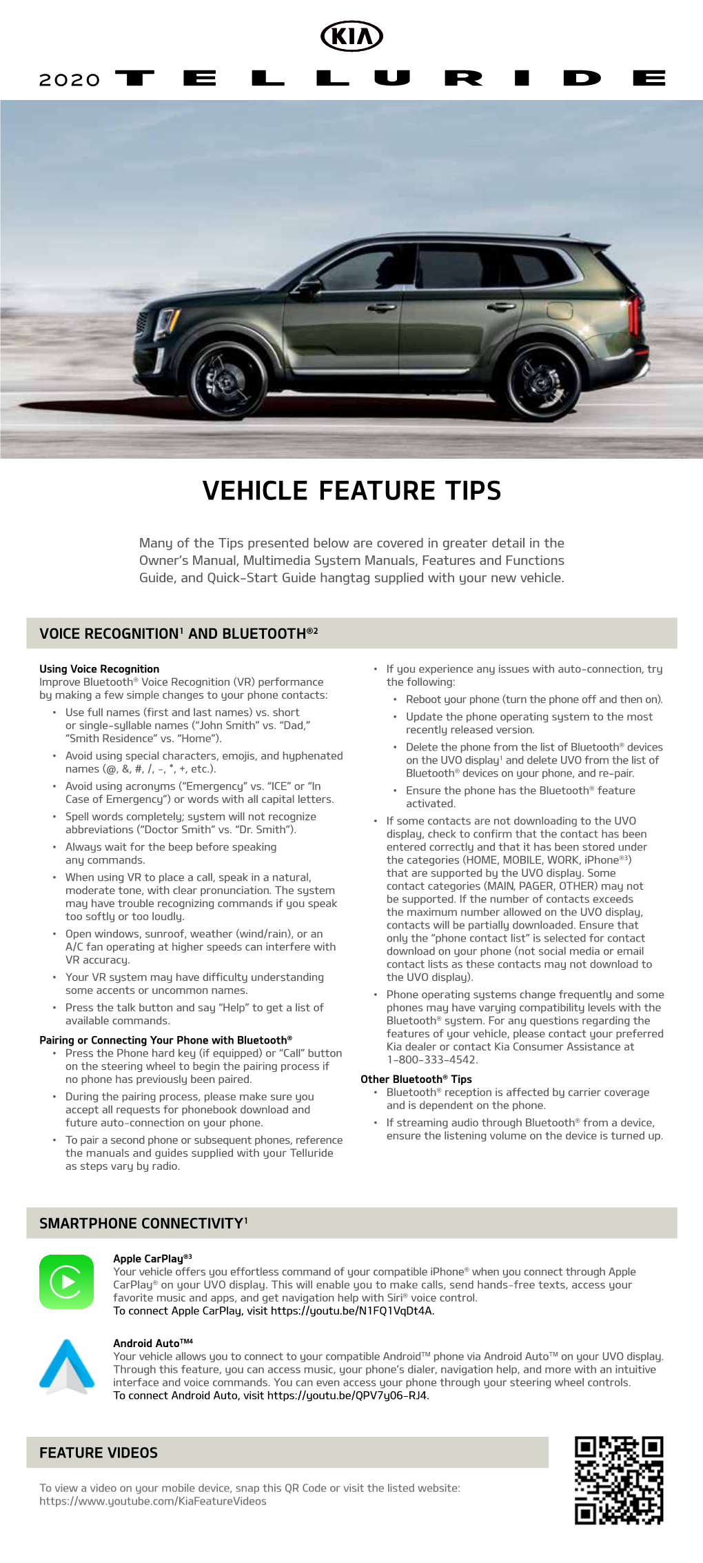 Vehicle Feature Tips