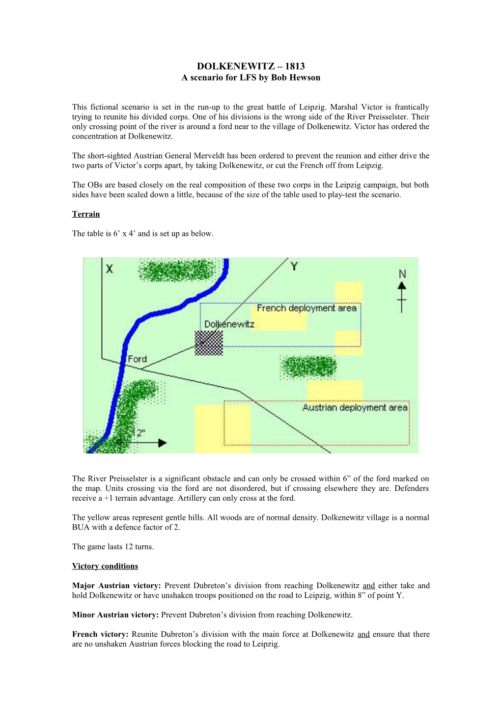 A Scenario for LFS by Bob Hewson