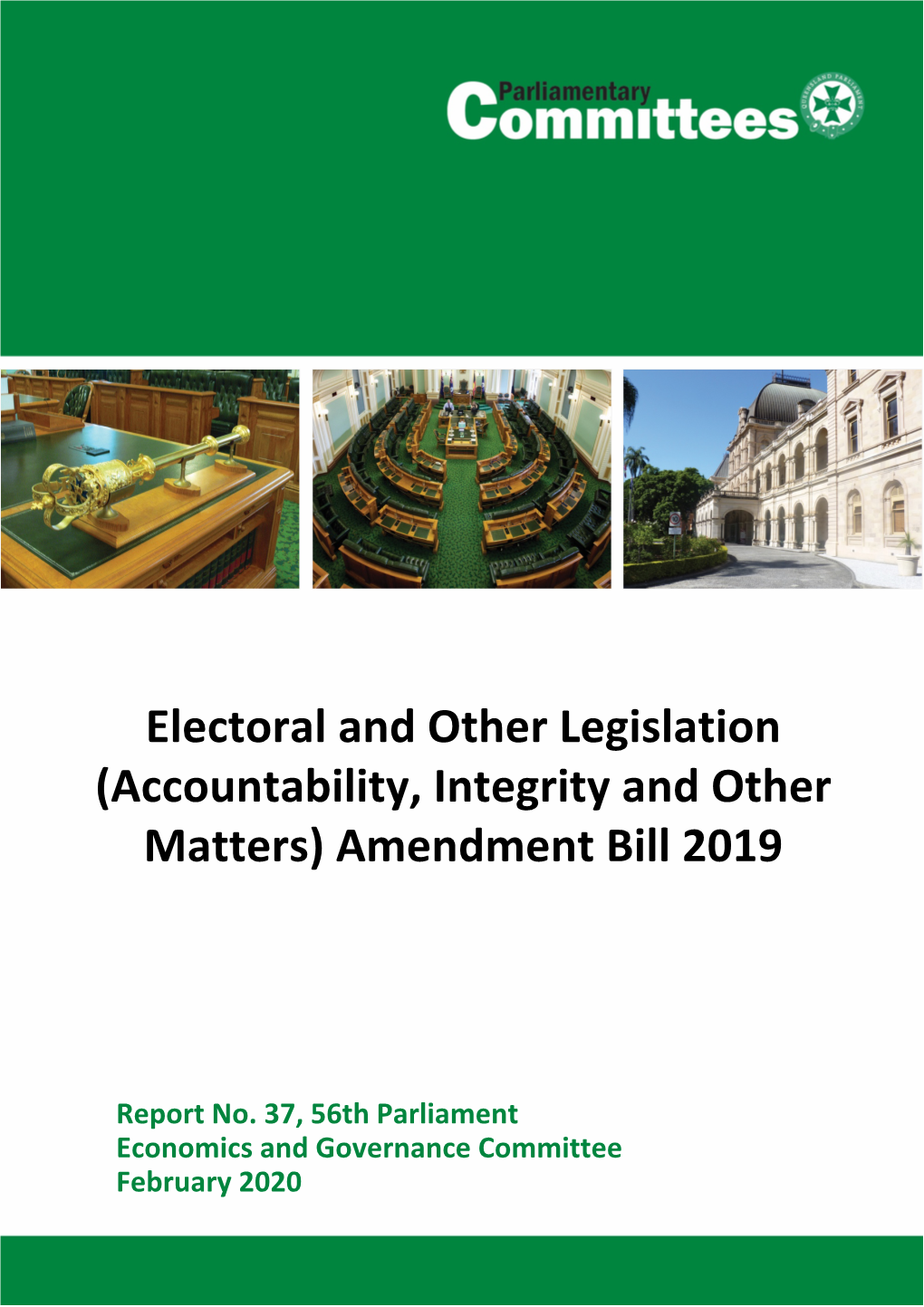 (Accountability, Integrity and Other Matters) Amendment Bill 2019