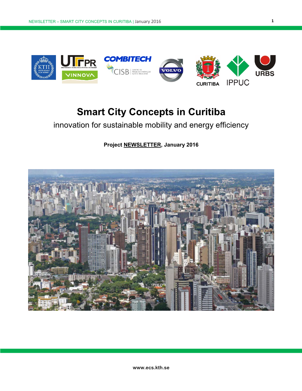 SMART CITY CONCEPTS in CURITIBA | January 2016 1