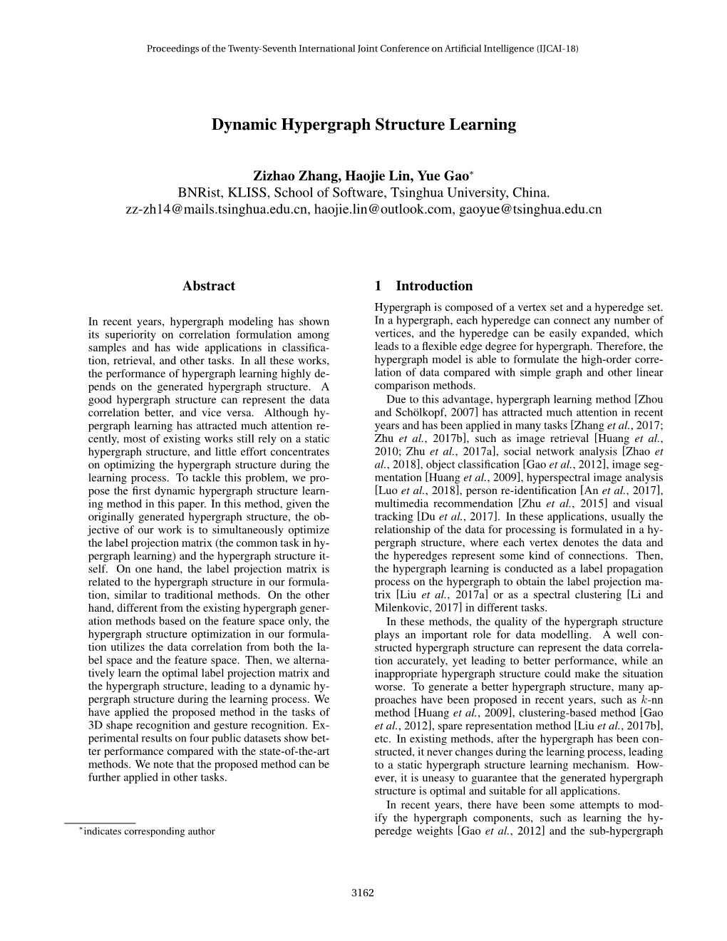 Dynamic Hypergraph Structure Learning