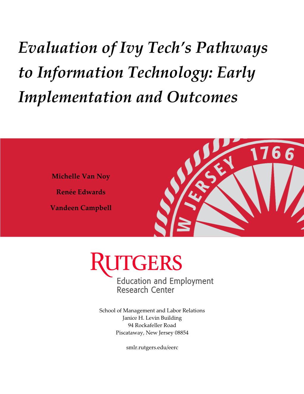 Evaluation of Ivy Tech's Pathways to Information Technology