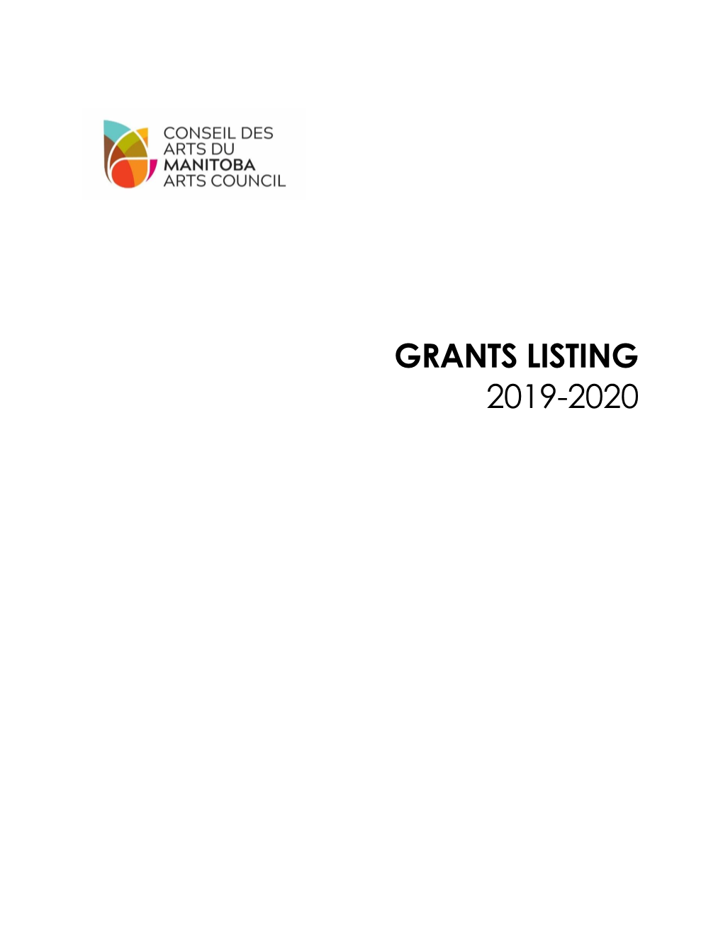 2019-2020 Grants Listing 1