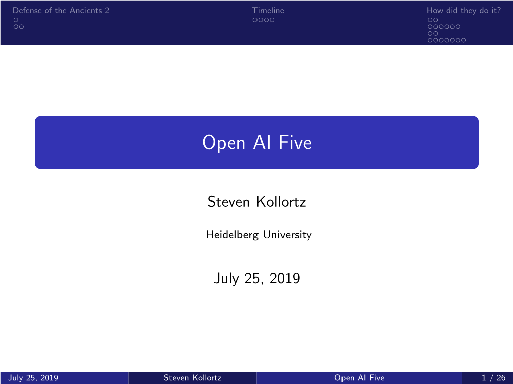 Open AI Five