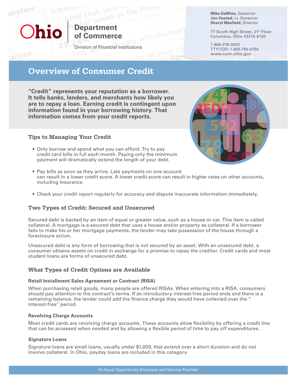 Overview of Consumer Credit