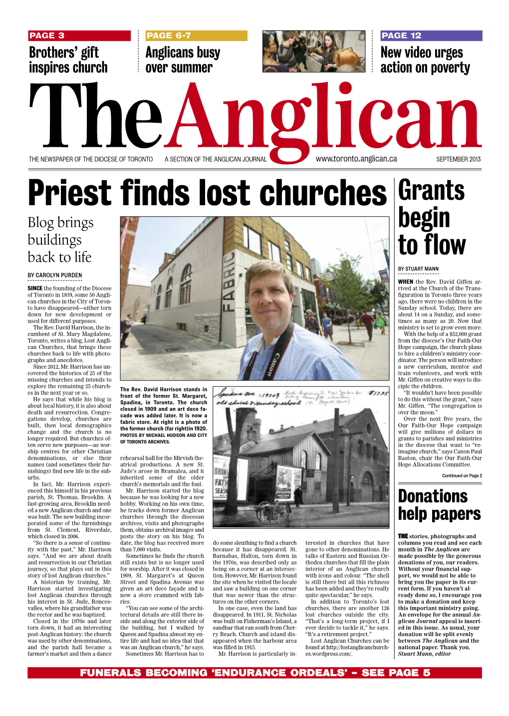 Priest Finds Lost Churches Grants Blog Brings Begin Buildings to Flow Back to Life by STUART MANN by CAROLYN PURDEN WHEN the Rev