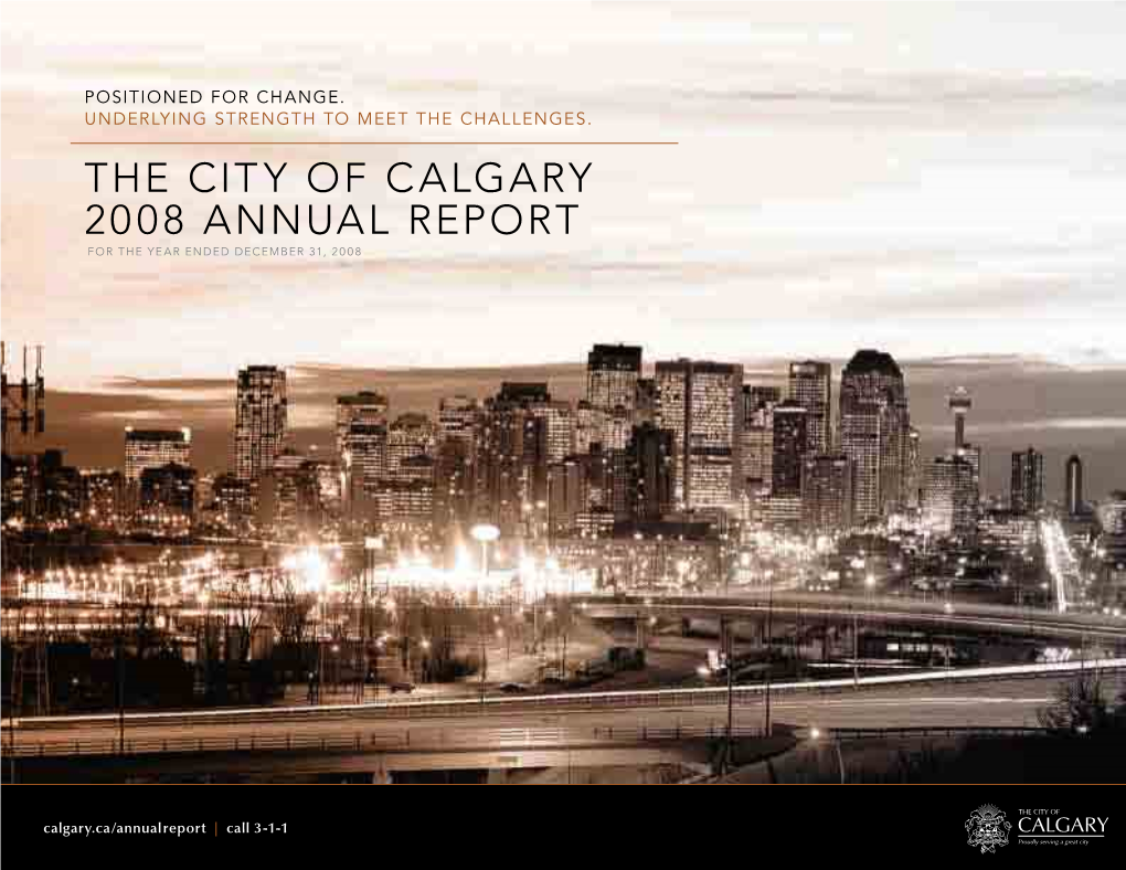 The City of Calgary 2008 Annual Report