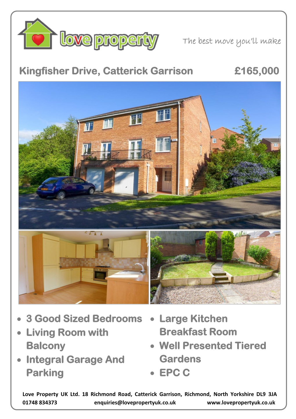 Kingfisher Drive, Catterick Garrison £165000