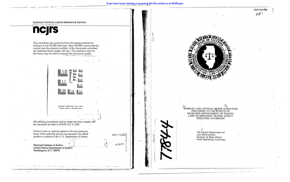 Xercise Control Over the Physical Condition of the Documents Submitted, the Individual Frame Quality Will Vary