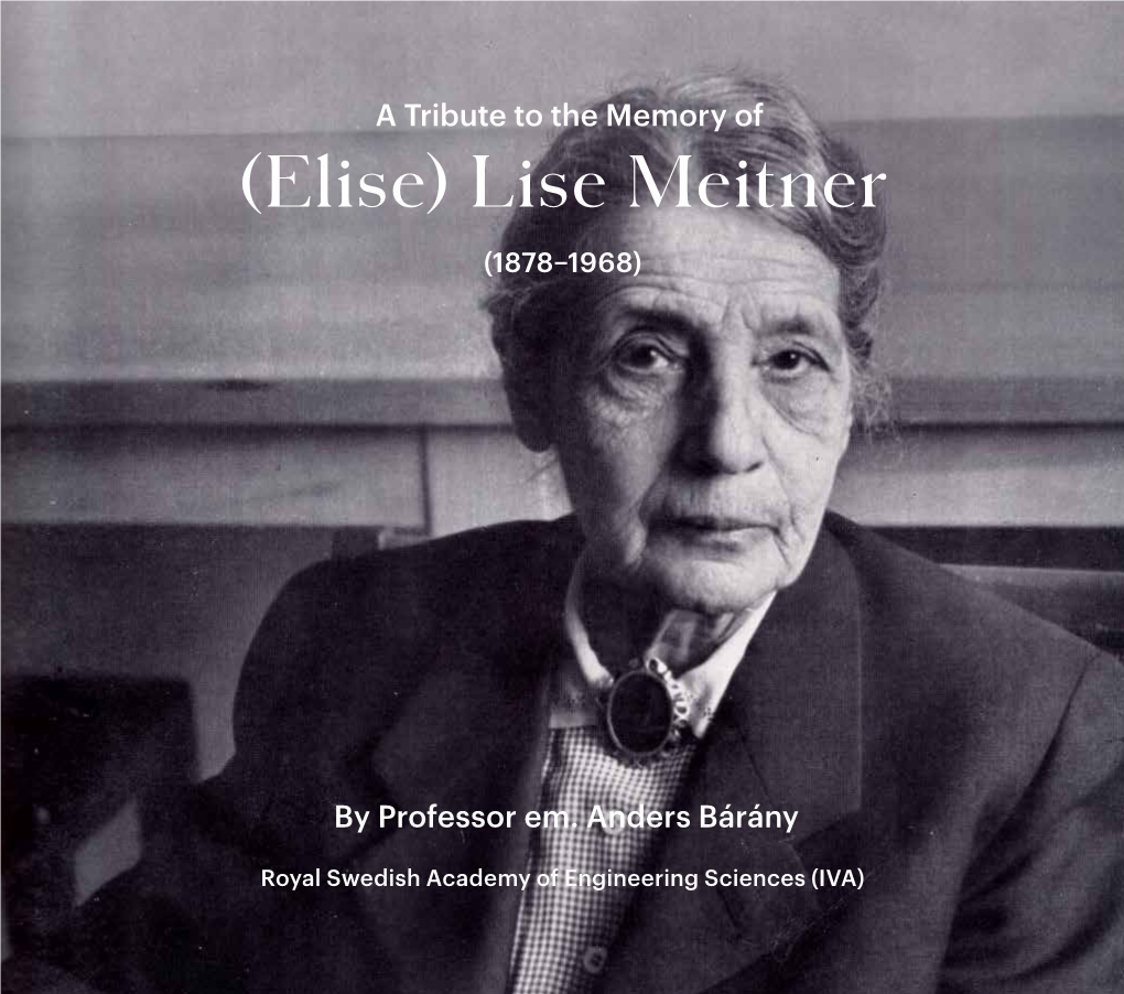 Lise Meitner (1878–1968)