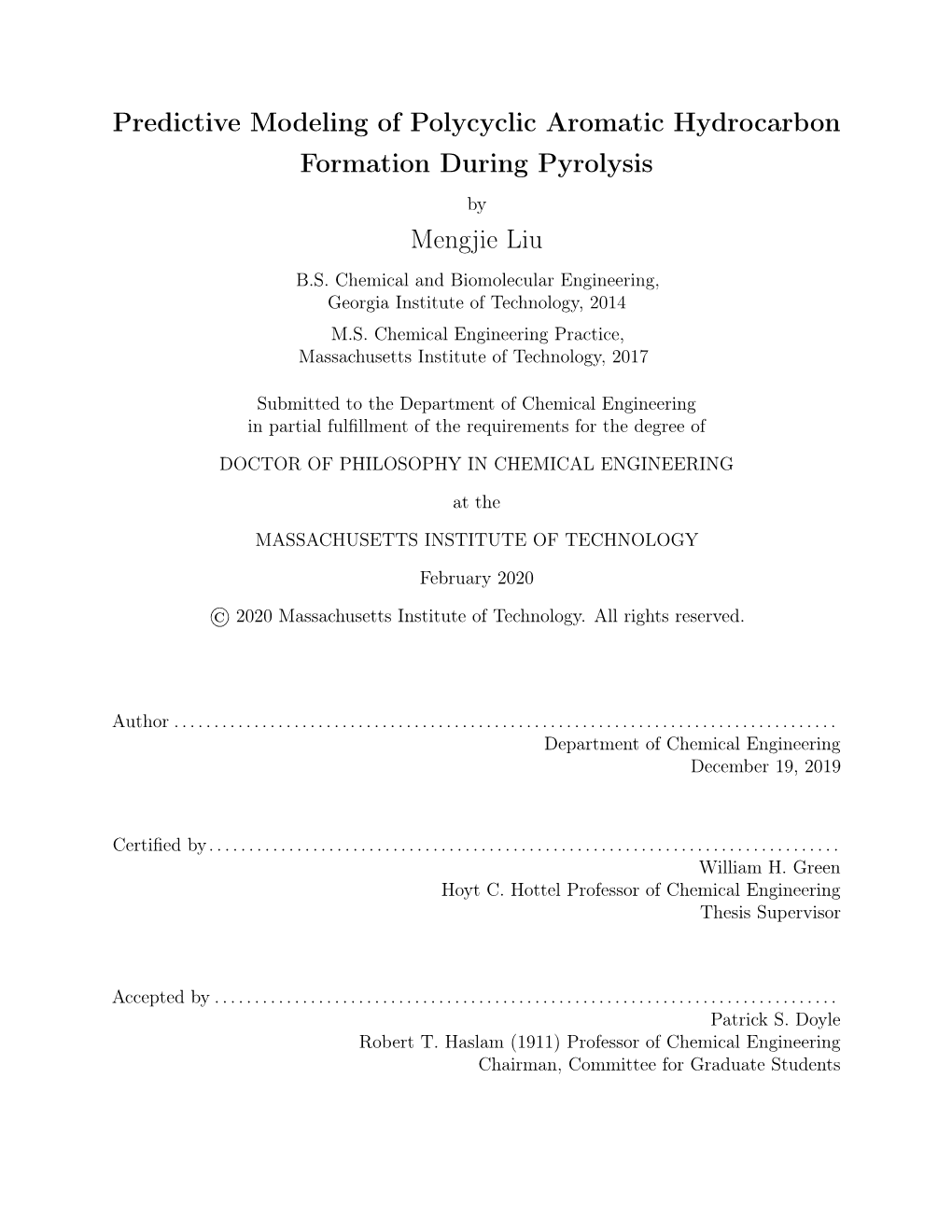 Predictive Modeling of Polycyclic Aromatic Hydrocarbon Formation During Pyrolysis