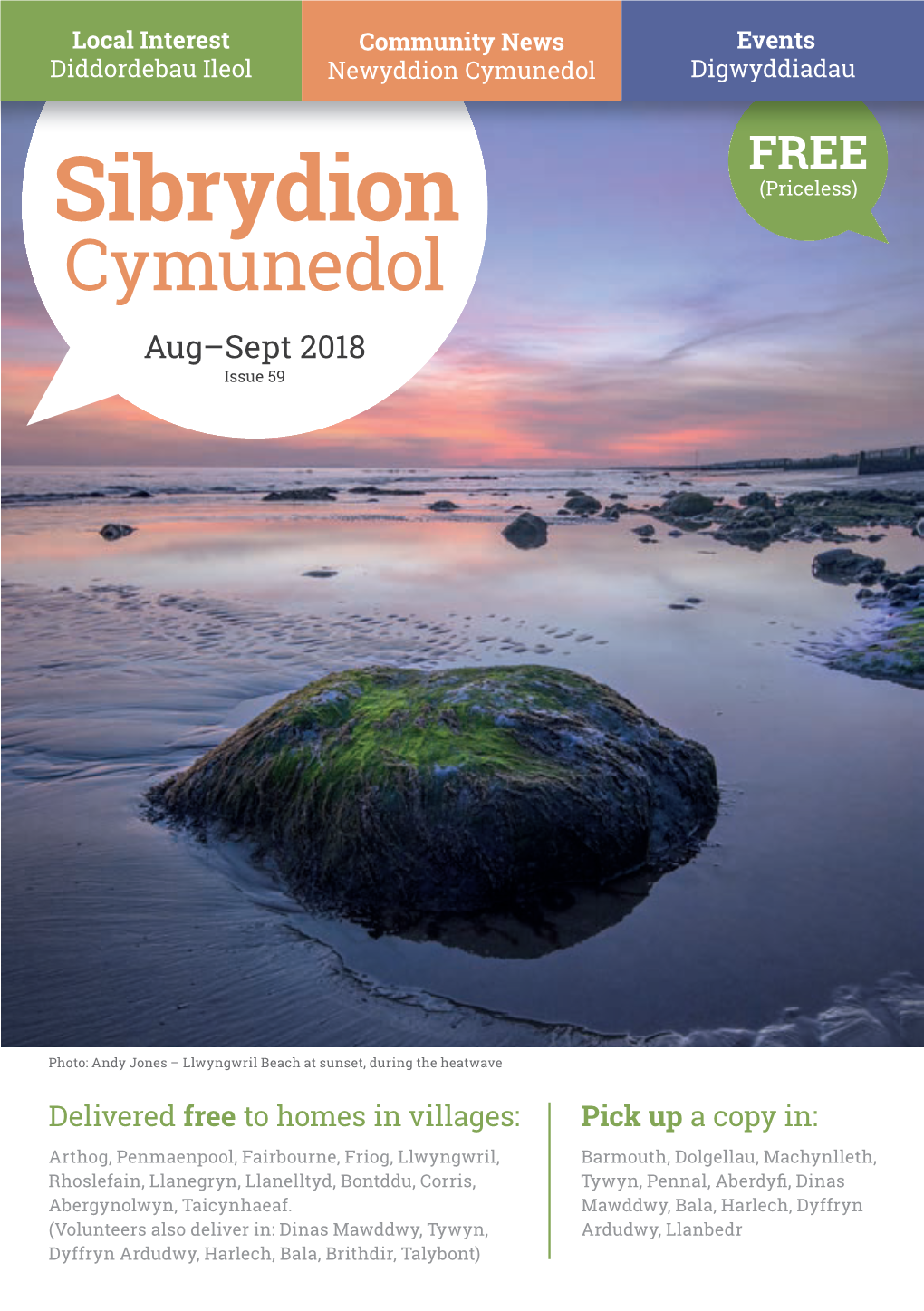 Sibrydion (Priceless) Cymunedol Aug–Sept 2018 Issue 59