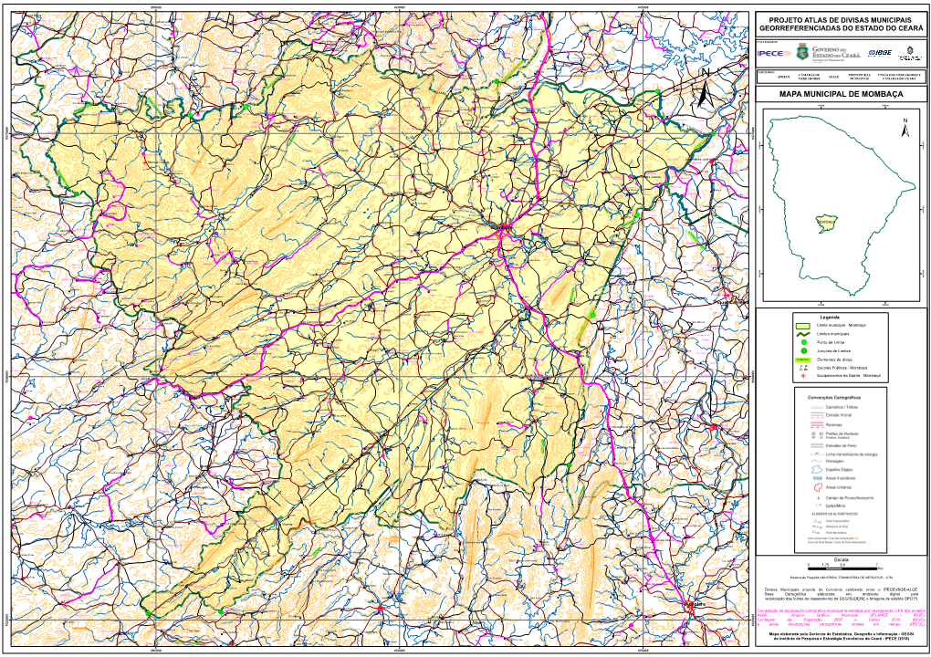 N Mm MAPA MUNICIPAL DE MOMBAÇA