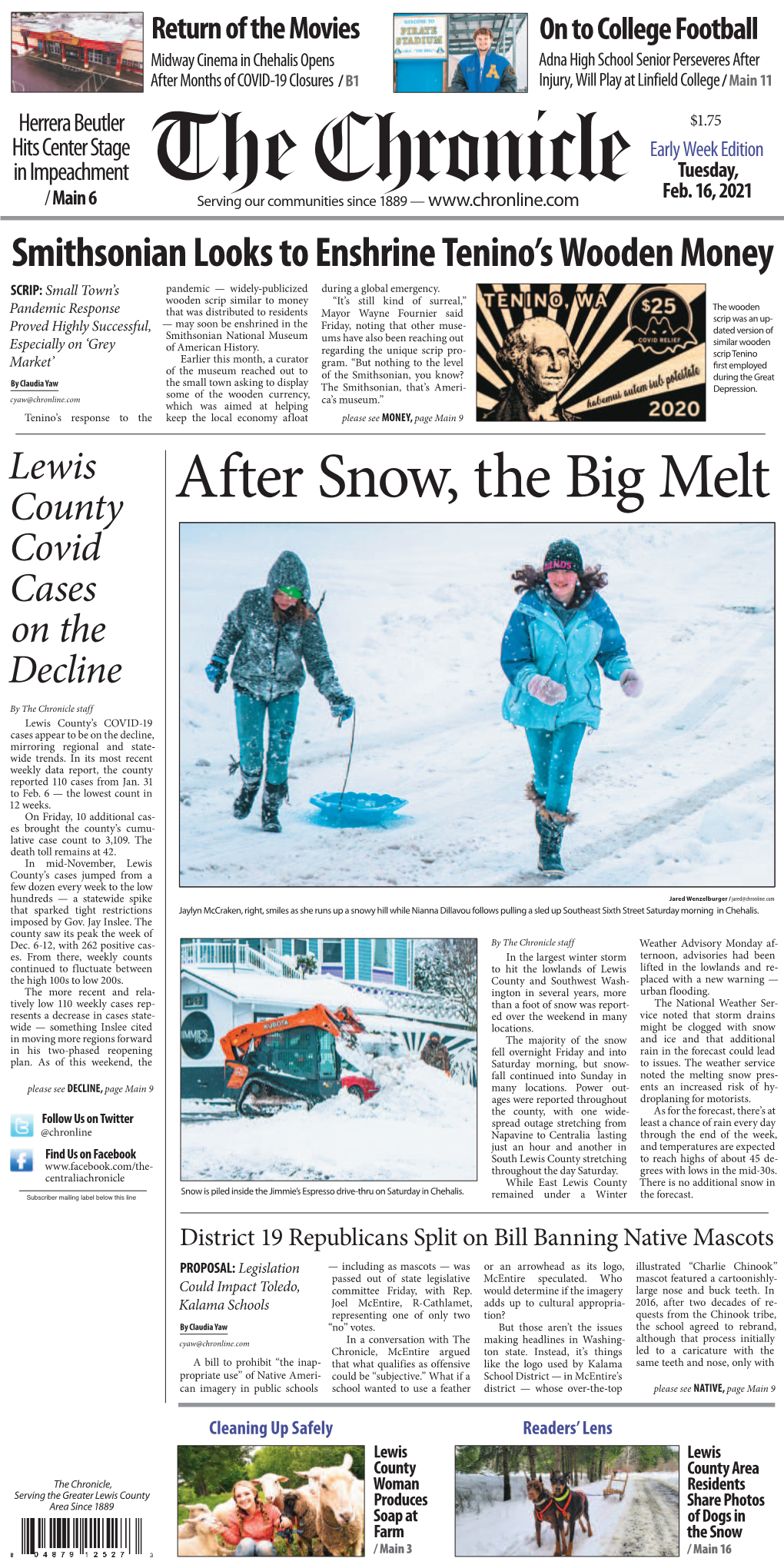 After Snow, the Big Melt Covid Cases on the Decline