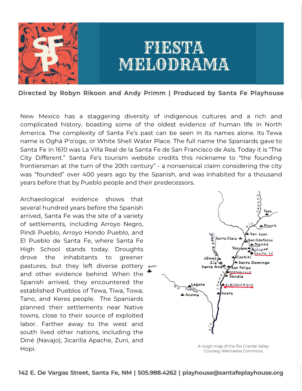 Melodrama Episode 3 Dramaturgy Packet