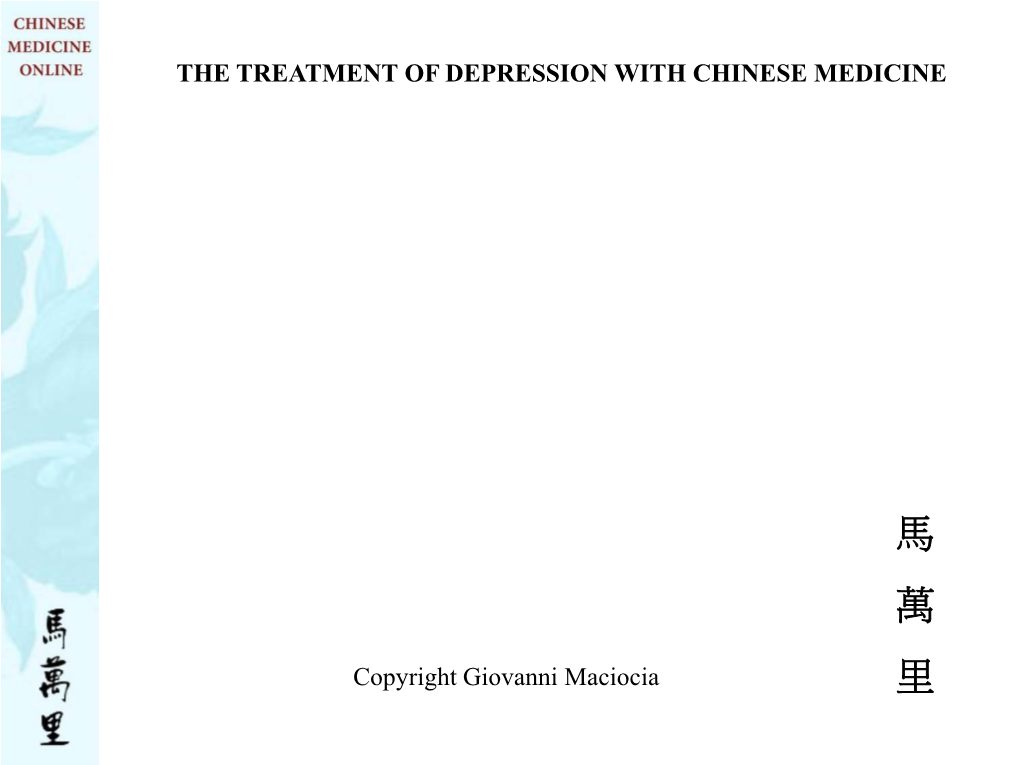 Depression-Maciocia-Online.Pdf