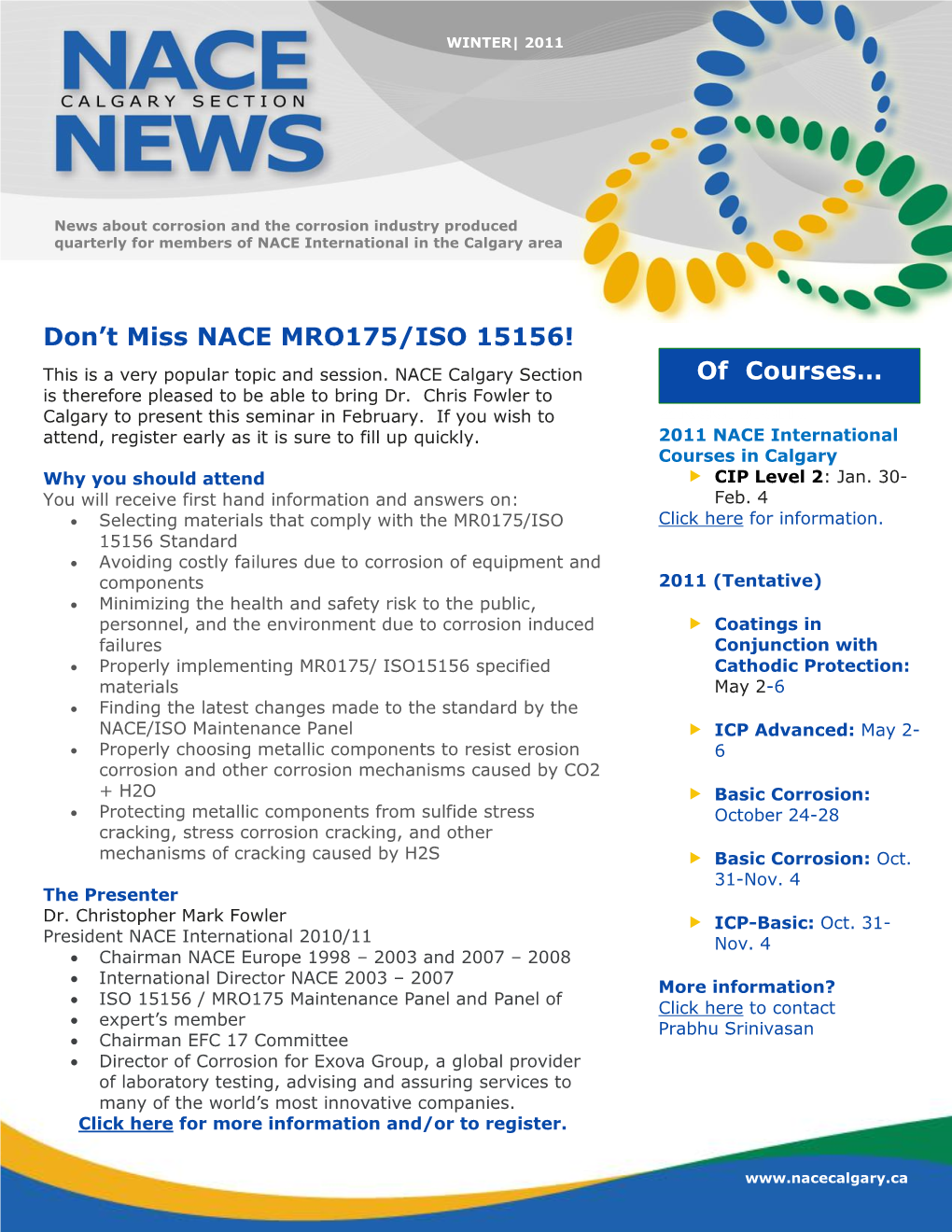 Don't Miss NACE MRO175/ISO 15156!