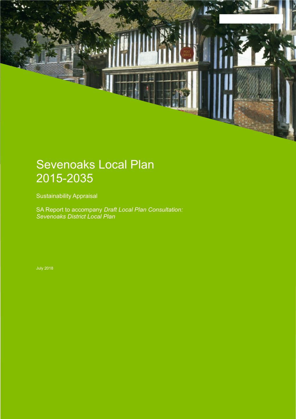 Report Sevenoaks Local Plan 2015-2035 2018-06-27