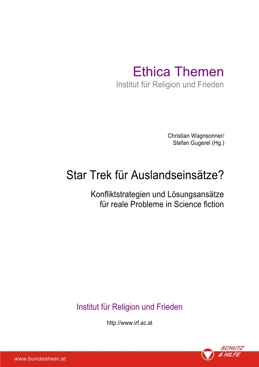 Ethica Themen Institut Für Religion Und Frieden