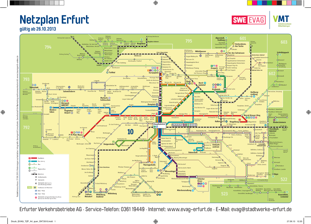 Netzplan Erfurt Gültig Ab 26.10.2013